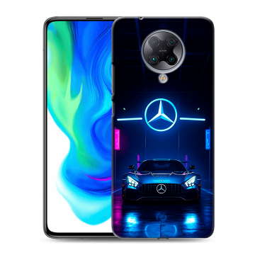 Силиконовый чехол на Xiaomi Poco F2 Pro с принтом Mercedes Мерседес Силиконовый чехол на Xiaomi Poco F2 Pro с принтом Mercedes Мерседес