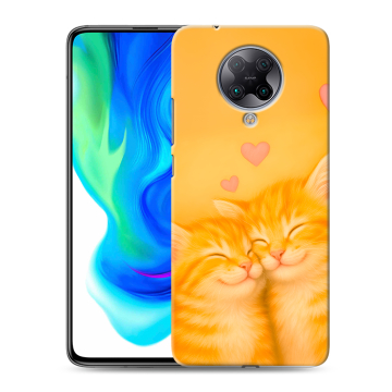Силиконовый чехол на Xiaomi Poco F2 Pro с принтом Милые котята Силиконовый чехол на Xiaomi Poco F2 Pro с принтом Милые котята