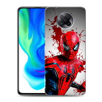 Силиконовый чехол на Xiaomi Poco F2 Pro с принтом Spiderman Человек паук Силиконовый чехол на Xiaomi Poco F2 Pro с принтом Spiderman Человек паук