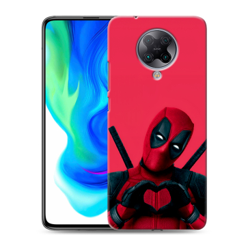 Силиконовый чехол на Xiaomi Poco F2 Pro с принтом Дедпул Deadpool