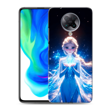 Силиконовый чехол на Xiaomi Poco F2 Pro с принтом Холодное сердце Frozen Силиконовый чехол на Xiaomi Poco F2 Pro с принтом Холодное сердце Frozen