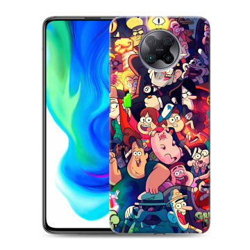 Силиконовый чехол на Xiaomi Poco F2 Pro с принтом Gravity Falls Гравити Фолз Силиконовый чехол на Xiaomi Poco F2 Pro с принтом Gravity Falls Гравити Фолз