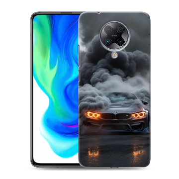 Силиконовый чехол на Xiaomi Poco F2 Pro с принтом BMW БМВ
