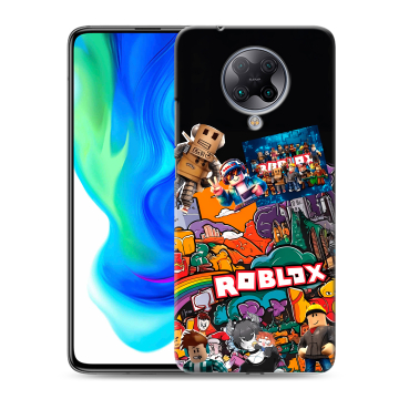 Силиконовый чехол на Xiaomi Poco F2 Pro с принтом Roblox Роблокс Силиконовый чехол на Xiaomi Poco F2 Pro с принтом Roblox Роблокс