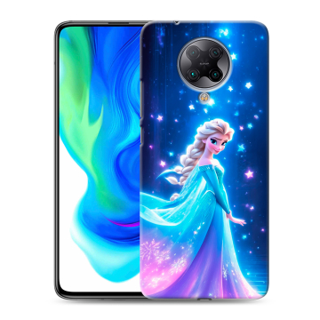 Силиконовый чехол на Xiaomi Poco F2 Pro с принтом Холодное сердце Frozen Силиконовый чехол на Xiaomi Poco F2 Pro с принтом Холодное сердце Frozen