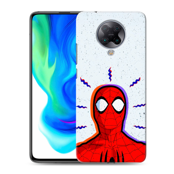 Силиконовый чехол на Xiaomi Poco F2 Pro с принтом Spiderman Человек паук