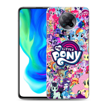 Силиконовый чехол на Xiaomi Poco F2 Pro с принтом My little pony Дружба чудо Силиконовый чехол на Xiaomi Poco F2 Pro с принтом My little pony Дружба чудо