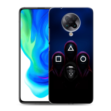 Силиконовый чехол на Xiaomi Poco F2 Pro с принтом Игра Кальмара