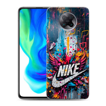 Силиконовый чехол на Xiaomi Poco F2 Pro с принтом Nike Найк