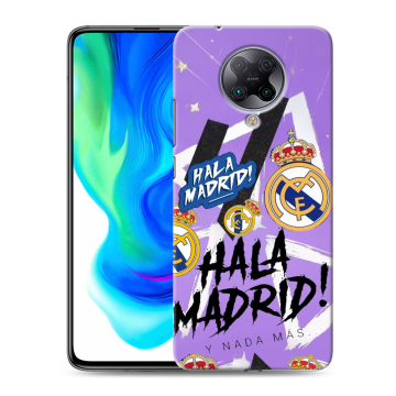 Силиконовый чехол на Xiaomi Poco F2 Pro с принтом Real Madrid Реал Мадрид Силиконовый чехол на Xiaomi Poco F2 Pro с принтом Real Madrid Реал Мадрид