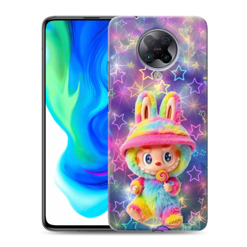 Силиконовый чехол на Xiaomi Poco F2 Pro с принтом Labubu Лабубу Силиконовый чехол на Xiaomi Poco F2 Pro с принтом Labubu Лабубу