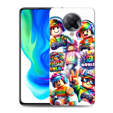 Силиконовый чехол на Xiaomi Poco F2 Pro с принтом Roblox Роблокс Силиконовый чехол на Xiaomi Poco F2 Pro с принтом Roblox Роблокс
