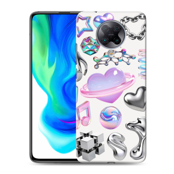 Силиконовый чехол на Xiaomi Poco F2 Pro с принтом Y2K Силиконовый чехол на Xiaomi Poco F2 Pro с принтом Y2K
