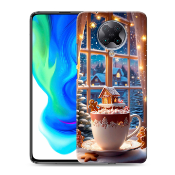 Силиконовый чехол на Xiaomi Poco F2 Pro с принтом Новый год