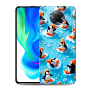 Силиконовый чехол на Xiaomi Poco F2 Pro с принтом Новый год