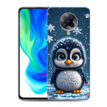 Силиконовый чехол на Xiaomi Poco F2 Pro с принтом Новый год