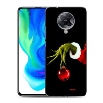 Силиконовый чехол на Xiaomi Poco F2 Pro с принтом Новый год Гринч