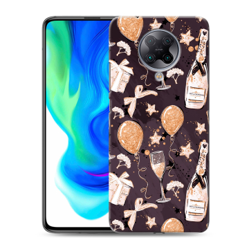 Силиконовый чехол на Xiaomi Poco F2 Pro с принтом Новый год