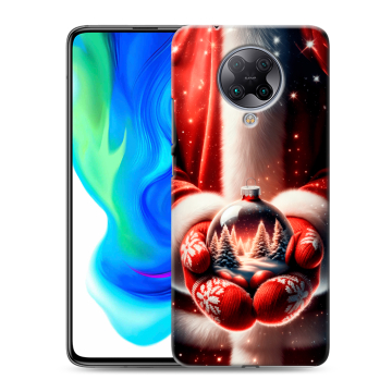 Силиконовый чехол на Xiaomi Poco F2 Pro с принтом Новый год