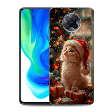 Силиконовый чехол на Xiaomi Poco F2 Pro с принтом Новый год