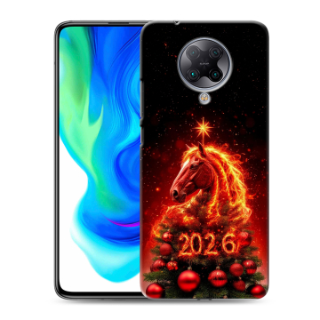 Силиконовый чехол на Xiaomi Poco F2 Pro с принтом Новый год