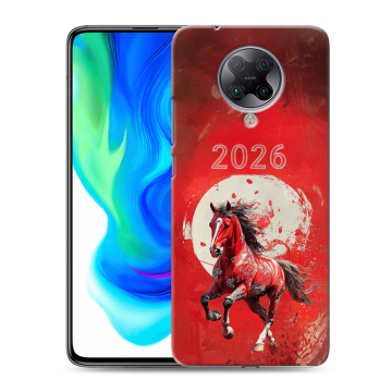 Силиконовый чехол на Xiaomi Poco F2 Pro с принтом Новый год