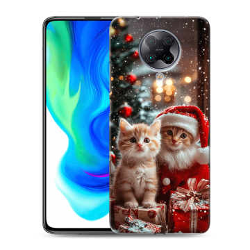 Силиконовый чехол на Xiaomi Poco F2 Pro с принтом Новый год