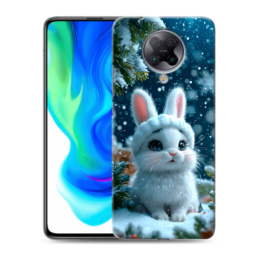 Силиконовый чехол на Xiaomi Poco F2 Pro с принтом Новый год