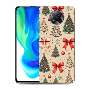 Силиконовый чехол на Xiaomi Poco F2 Pro с принтом Новый год