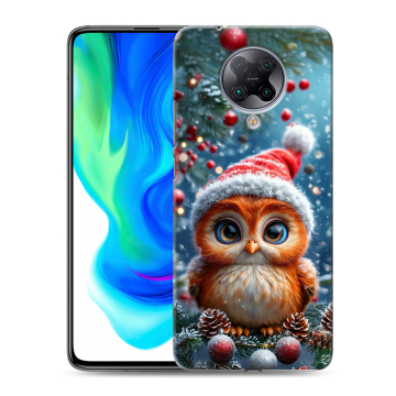 Силиконовый чехол на Xiaomi Poco F2 Pro с принтом Новый год