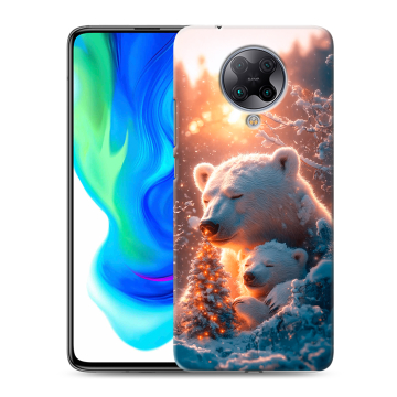 Силиконовый чехол на Xiaomi Poco F2 Pro с принтом Новый год