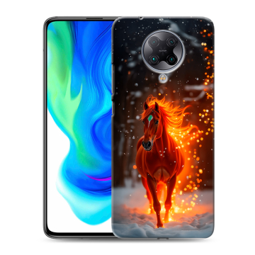 Силиконовый чехол на Xiaomi Poco F2 Pro с принтом Новый год