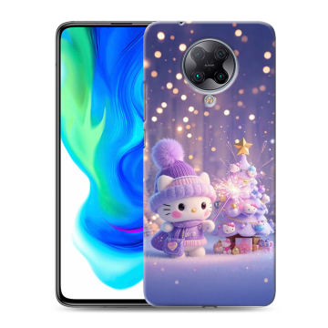 Силиконовый чехол на Xiaomi Poco F2 Pro с принтом Новый год