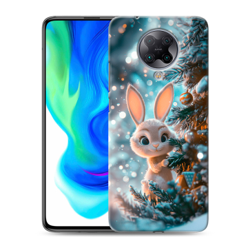 Силиконовый чехол на Xiaomi Poco F2 Pro с принтом Новый год