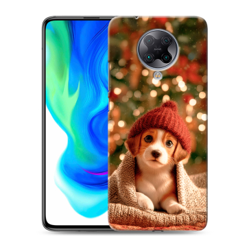Силиконовый чехол на Xiaomi Poco F2 Pro с принтом Новый год