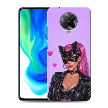 Силиконовый чехол на Xiaomi Poco F2 Pro с принтом женский