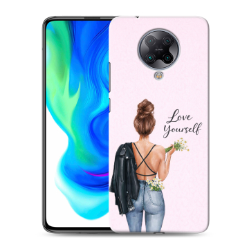 Силиконовый чехол на Xiaomi Poco F2 Pro с принтом женский Силиконовый чехол на Xiaomi Poco F2 Pro с принтом женский
