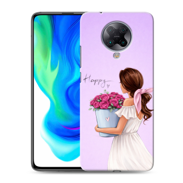 Силиконовый чехол на Xiaomi Poco F2 Pro с принтом женский Силиконовый чехол на Xiaomi Poco F2 Pro с принтом женский