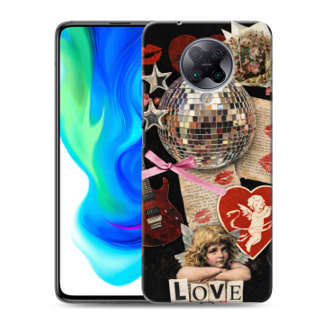 Силиконовый чехол на Xiaomi Poco F2 Pro с принтом для девочек