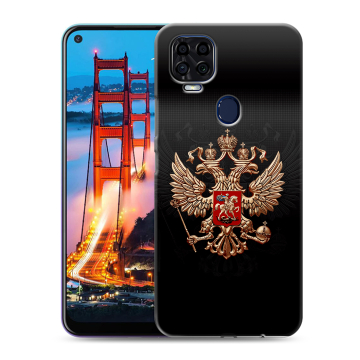 Силиконовый чехол на ZTE Blade V2020 с принтом Герб России