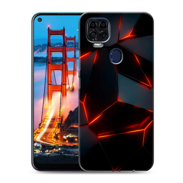 Силиконовый чехол на ZTE Blade V2020 с принтом Яркие абстракции