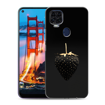 Силиконовый чехол на ZTE Blade V2020 с принтом Черная клубника