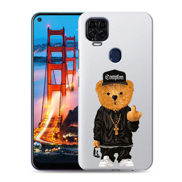 Силиконовый чехол на ZTE Blade V2020 с принтом Мишка