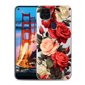 Силиконовый чехол на ZTE Blade V2020 с принтом Розы