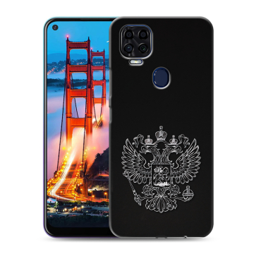 Силиконовый чехол на ZTE Blade V2020 с принтом Герб России