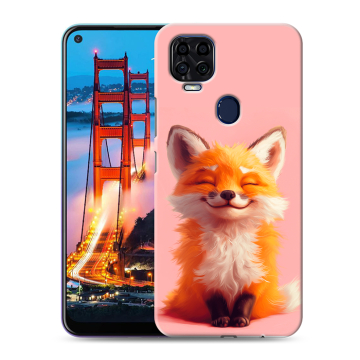 Силиконовый чехол на ZTE Blade V2020 с принтом милая лиса