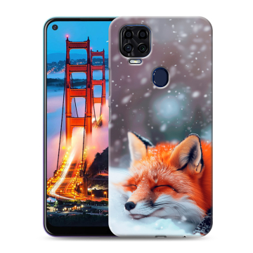Силиконовый чехол на ZTE Blade V2020 с принтом лиса