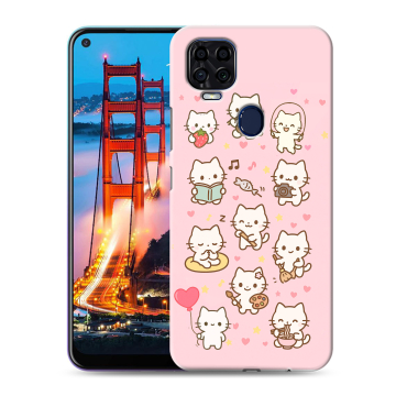 Силиконовый чехол на ZTE Blade V2020 с принтом Hello Kitty Хелоу Кити