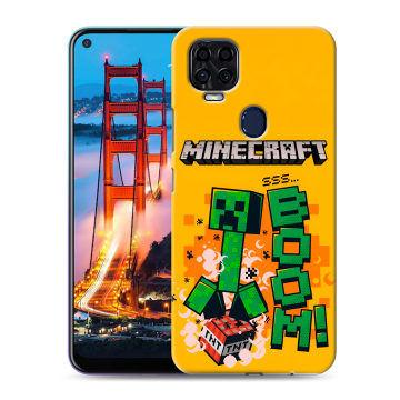 Силиконовый чехол на ZTE Blade V2020 с принтом Майнкрафт Minecraft