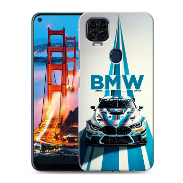 Силиконовый чехол на ZTE Blade V2020 с принтом БМВ BMW